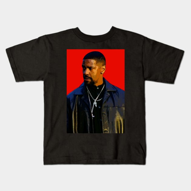 denzel washington Kids T-Shirt by oryan80